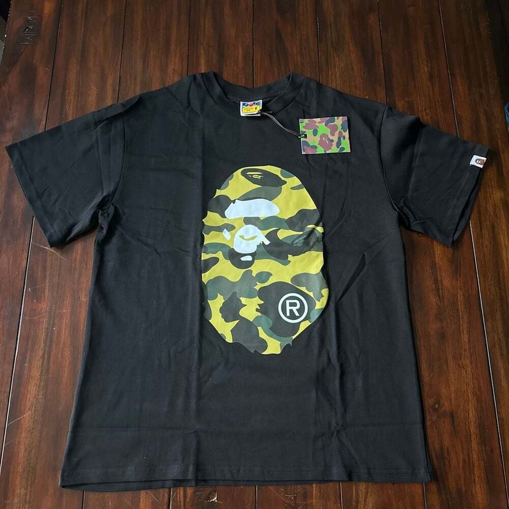 A Bathing Ape Black 1st Camo Big Ape Head T-Shirt Size M
